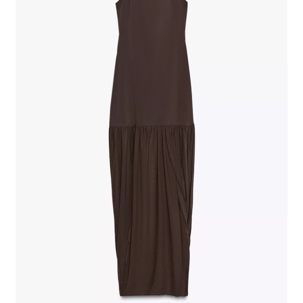 Zara NWT combination halter dress 1198/453 - Picture 8 of 11
